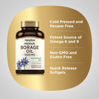 Piping Rock Borage Oil Supplement 1000mg - 120 Softgels - image 4
