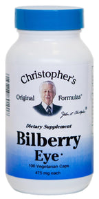 Christopher's Original Formulas Bilberry Eye 425 mg - 100 Vegetarian Capsules