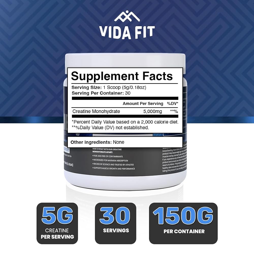 Vida Fit Micronized Creatine Monohydrate