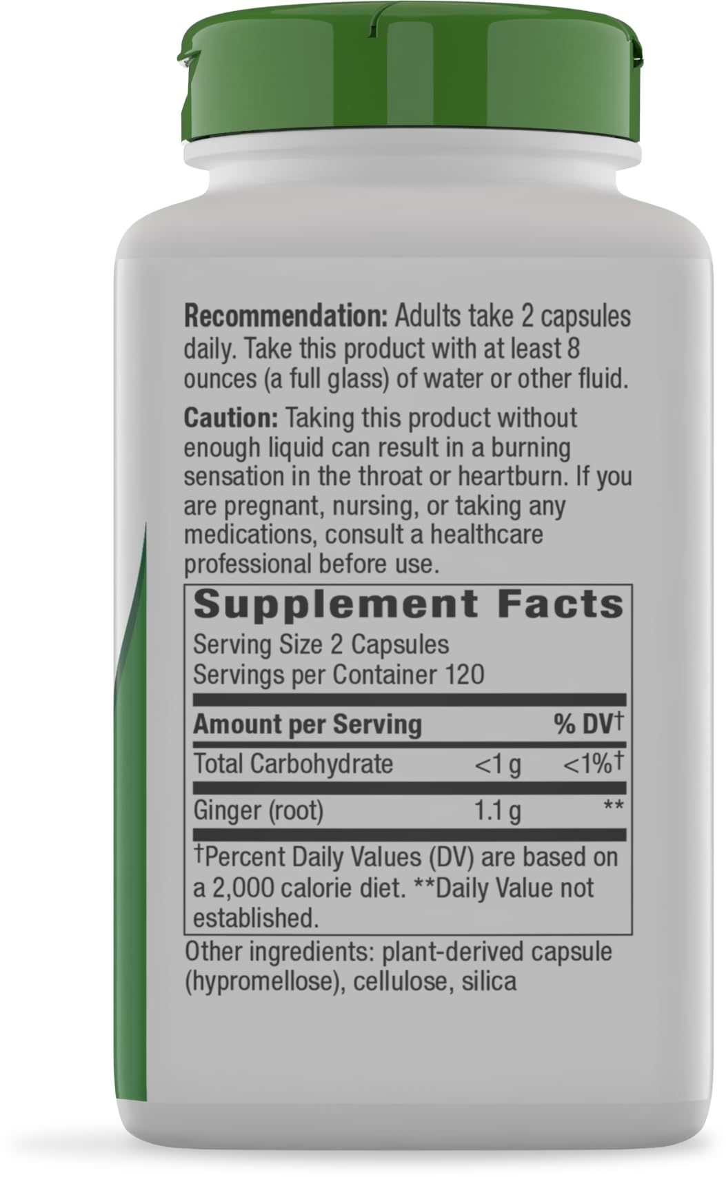 Nature's Way Ginger Root Capsules 1100 mg - 240 Capsules - image 8