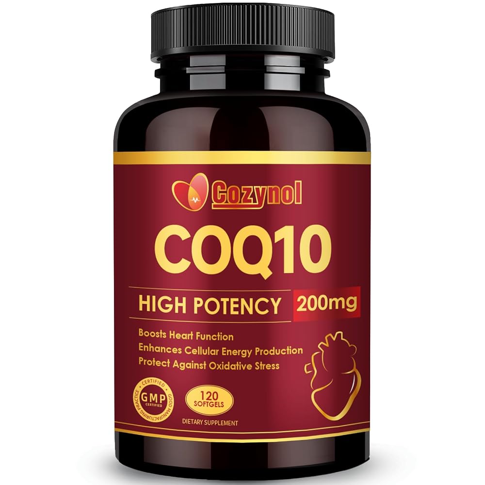 Cozynol CoQ10 200mg Softgels with PQQ & Omega-3 - 120 Count