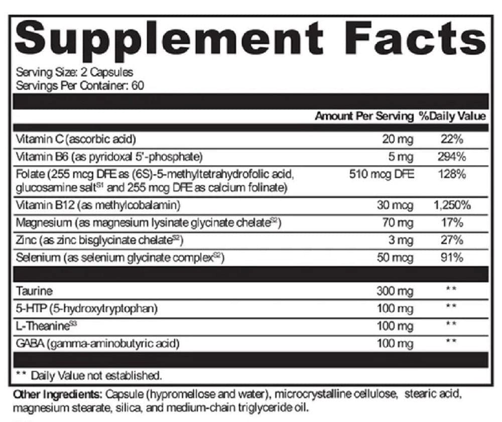 Protocols for Health Mood Soothe Dietary Supplement - 60 Vegetarian Capsules - image 2