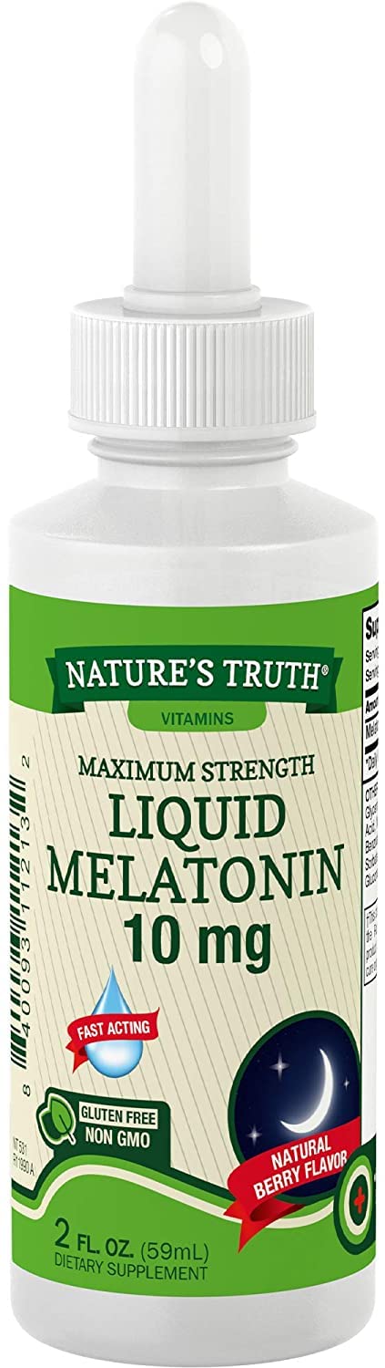 Nature's Truth Maximum Strength Liquid Melatonin 10 mg - 2 fl oz - image 2
