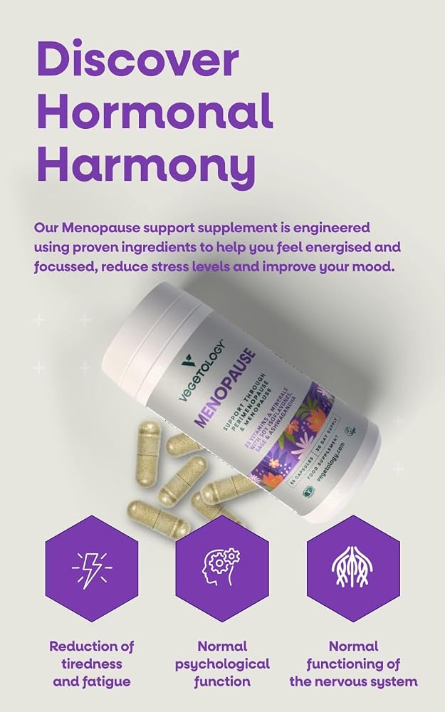 VEGETOLOGY Vegan Menopause Supplements - 60 Capsules - image 4