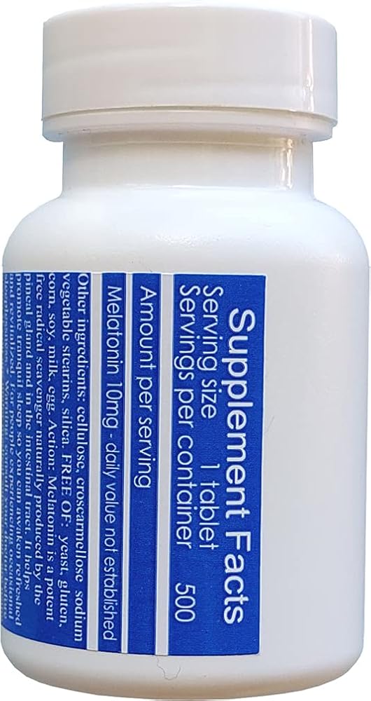SterlingHealth Melatonin 10mg Quick Dissolve Vegan - 500 Tablets - image 3