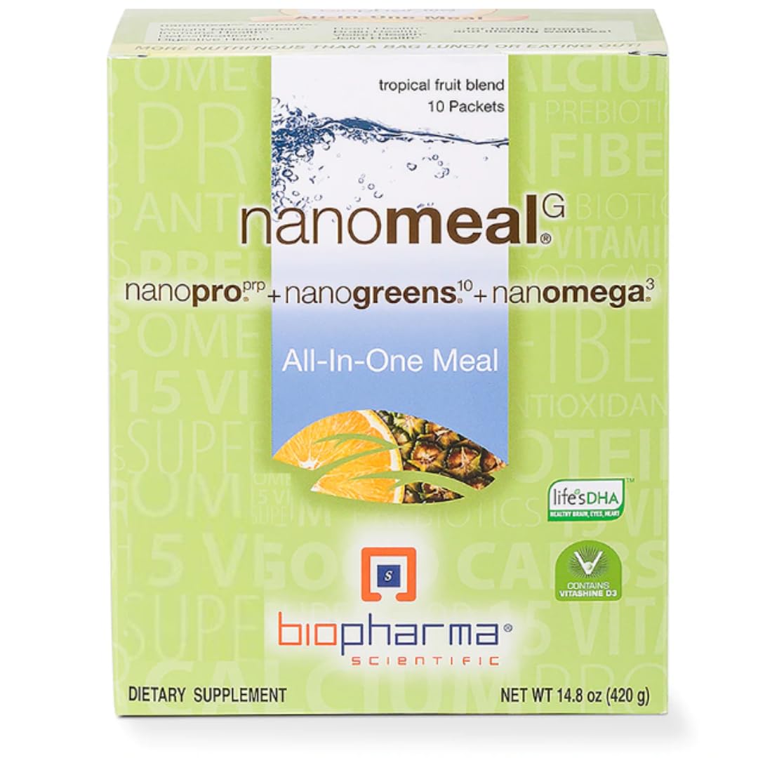 BioPharma Scientific NanoMeal Meal Replacement Shake, Tropical Fruit