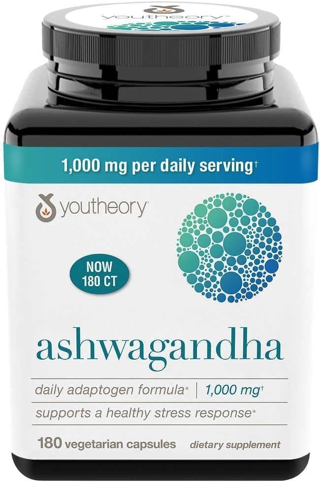 Generic Organic Ashwagandha Supplement KSM-66 1000mg - 180 Vegetarian Capsules