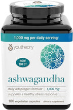 Generic Organic Ashwagandha Supplement KSM-66 1000mg - 180 Vegetarian Capsules