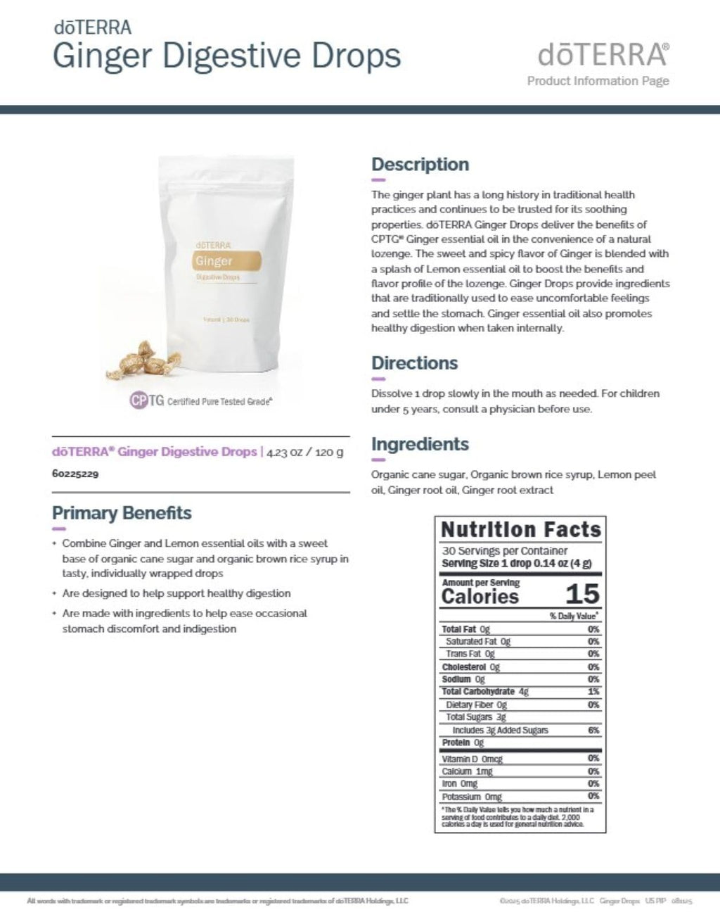 doTERRA Ginger Digestive Drops - 30 Count - image 7