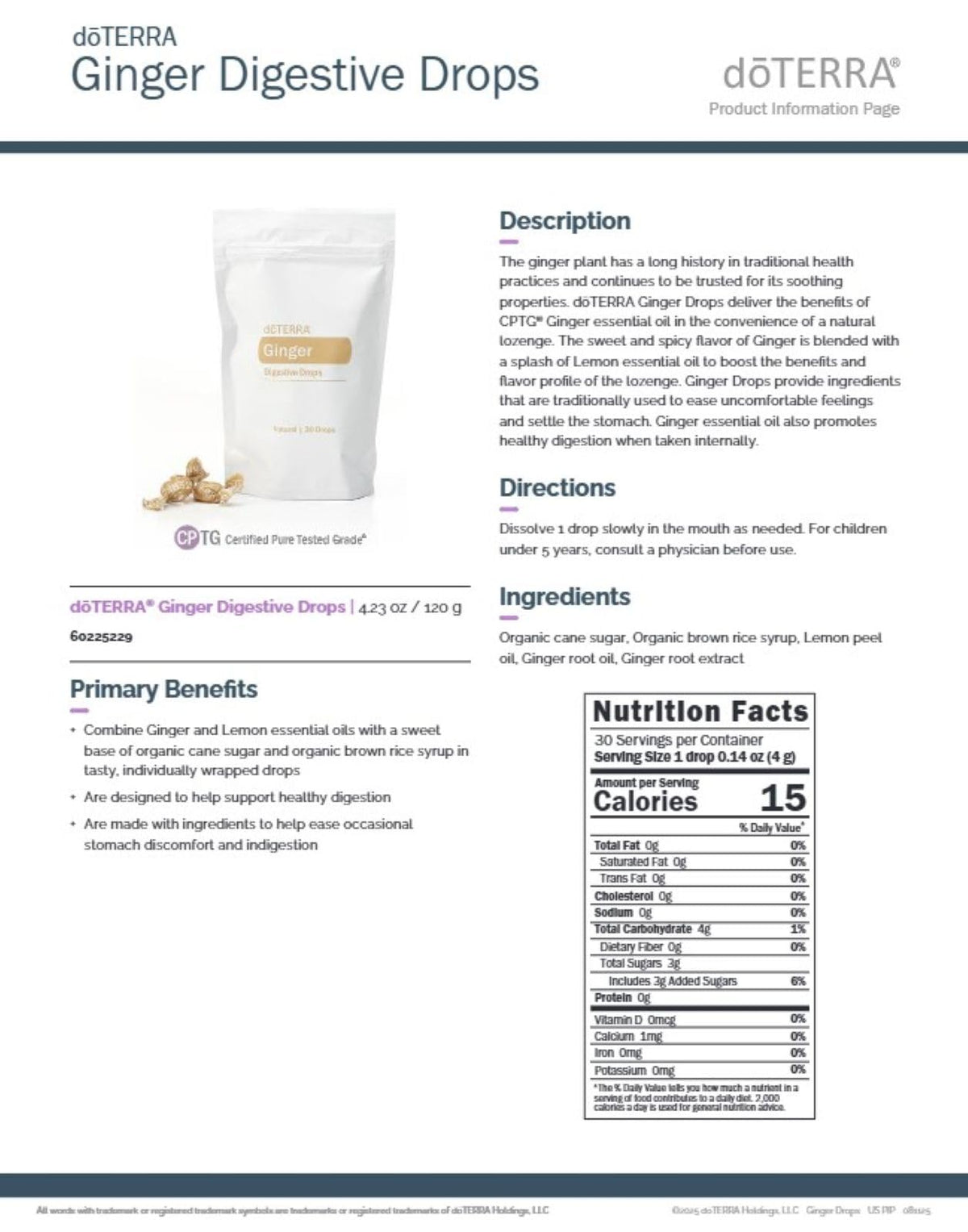 doTERRA Ginger Digestive Drops - 30 Count - image 7