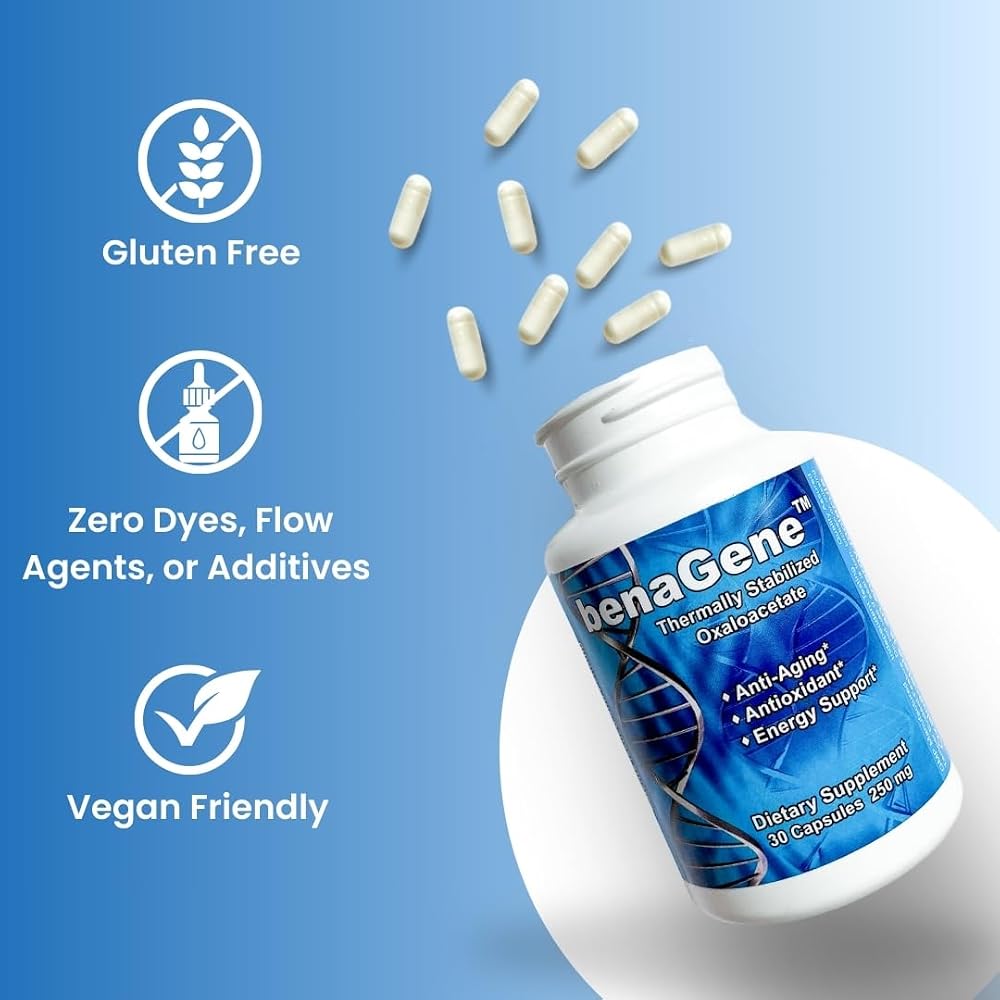 Benagene Oxaloacetate Supplement for Cellular Energy - 30 Capsules - image 4
