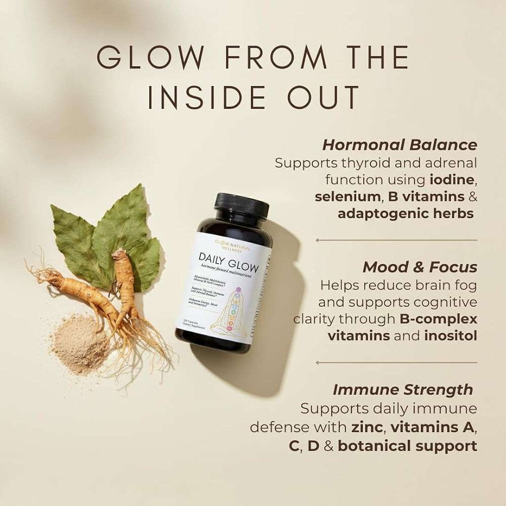 Glow Natural Wellness Daily Glow Multivitamin for Women - 120 Capsules - image 3