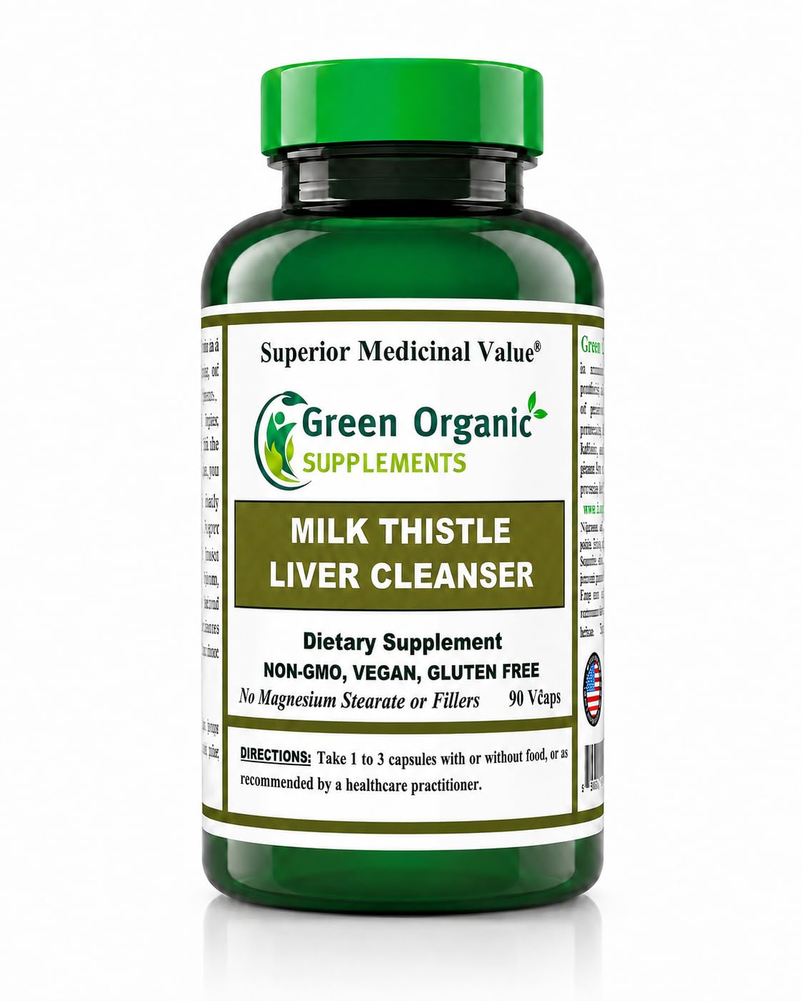 Green Organic Supplements Milk Thistle Liver Cleanser - 90 Capsules