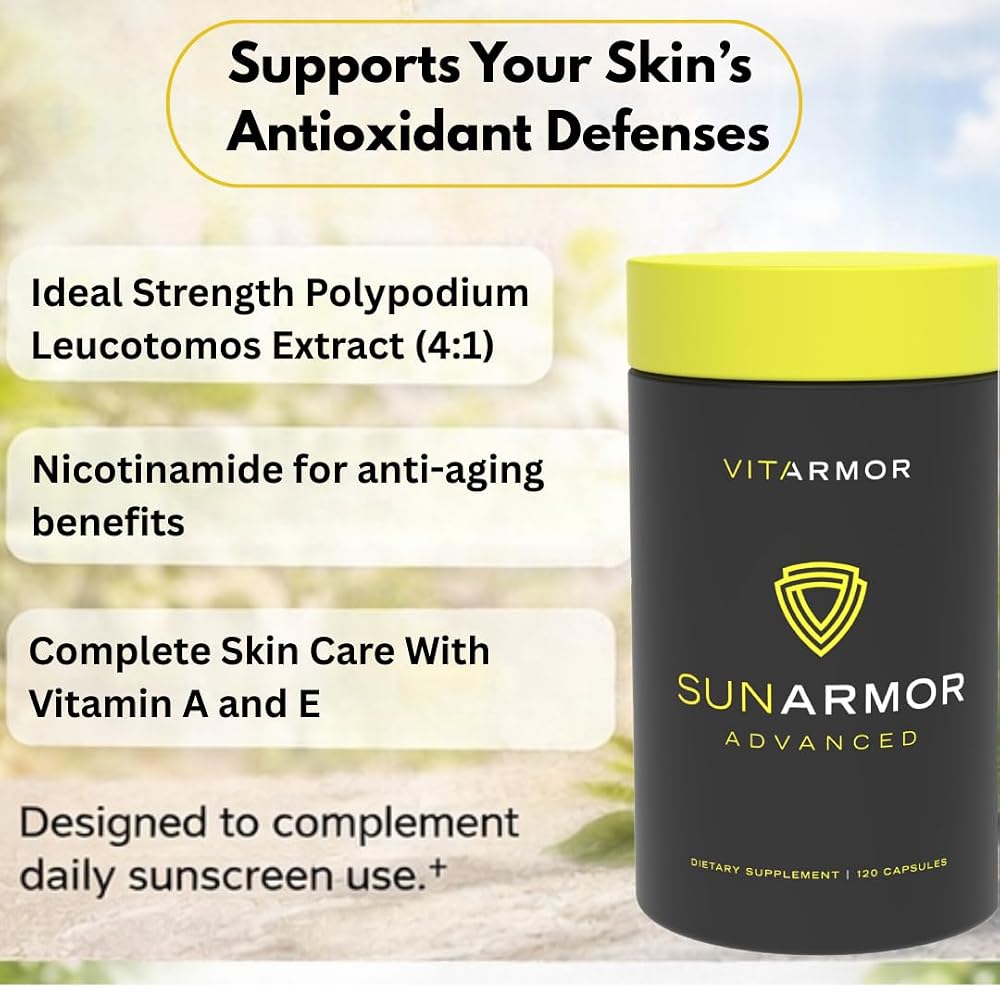 VitaArmor SunArmor Advanced Polypodium Leucotomos 240mg - 120 Capsules - image 4