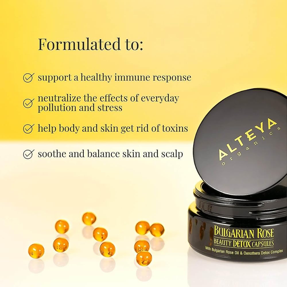 Alteya Organics Rose Beauty Detox Capsules, 30 Servings - image 2