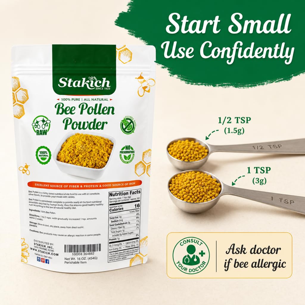 Stakich Bee Pollen Powder