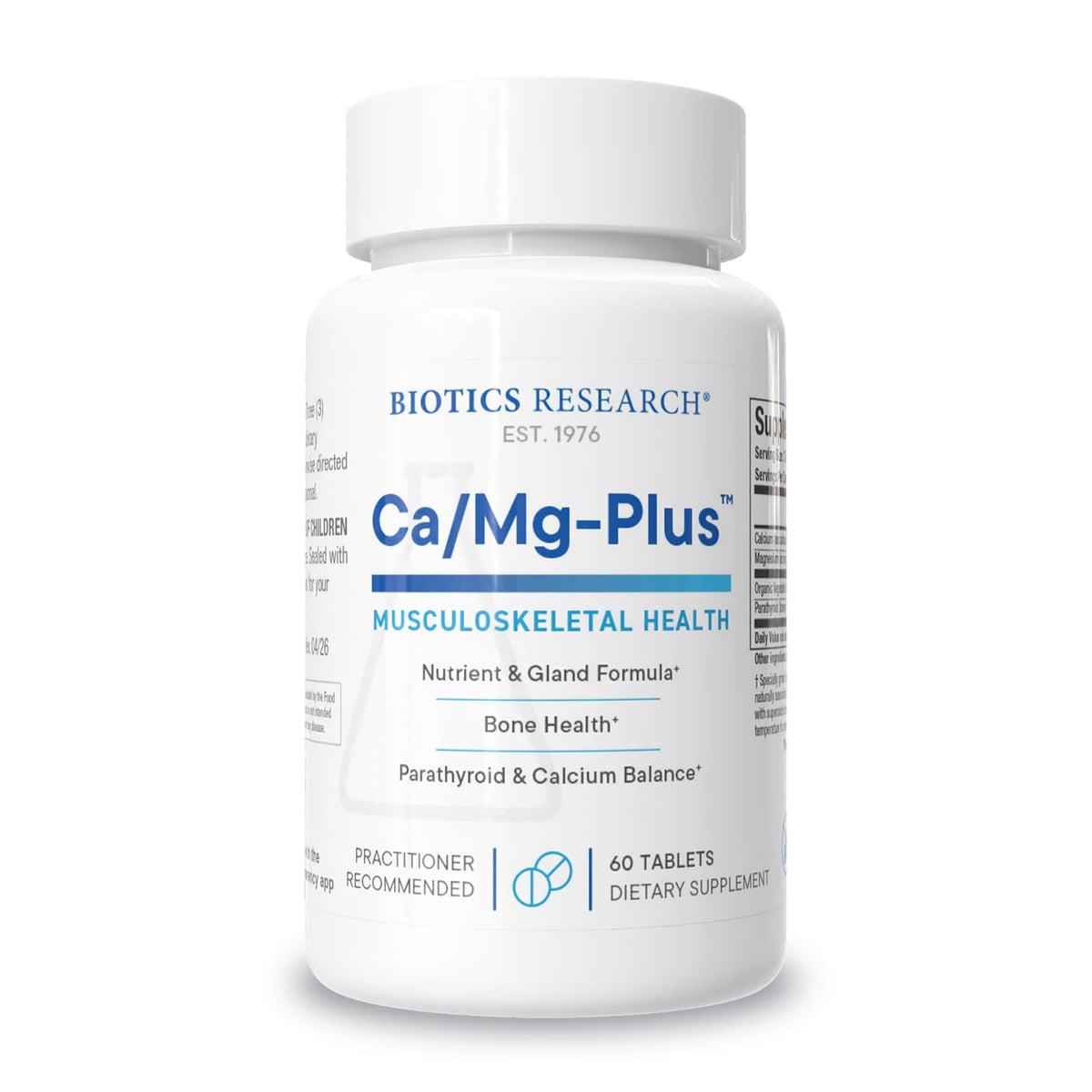 BIOTICS RESEARCH CaMg-Plus Calcium Magnesium Supplement - 60 Tablets