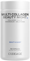 Codeage Multi Collagen Protein Beauty Night - 150 Capsules