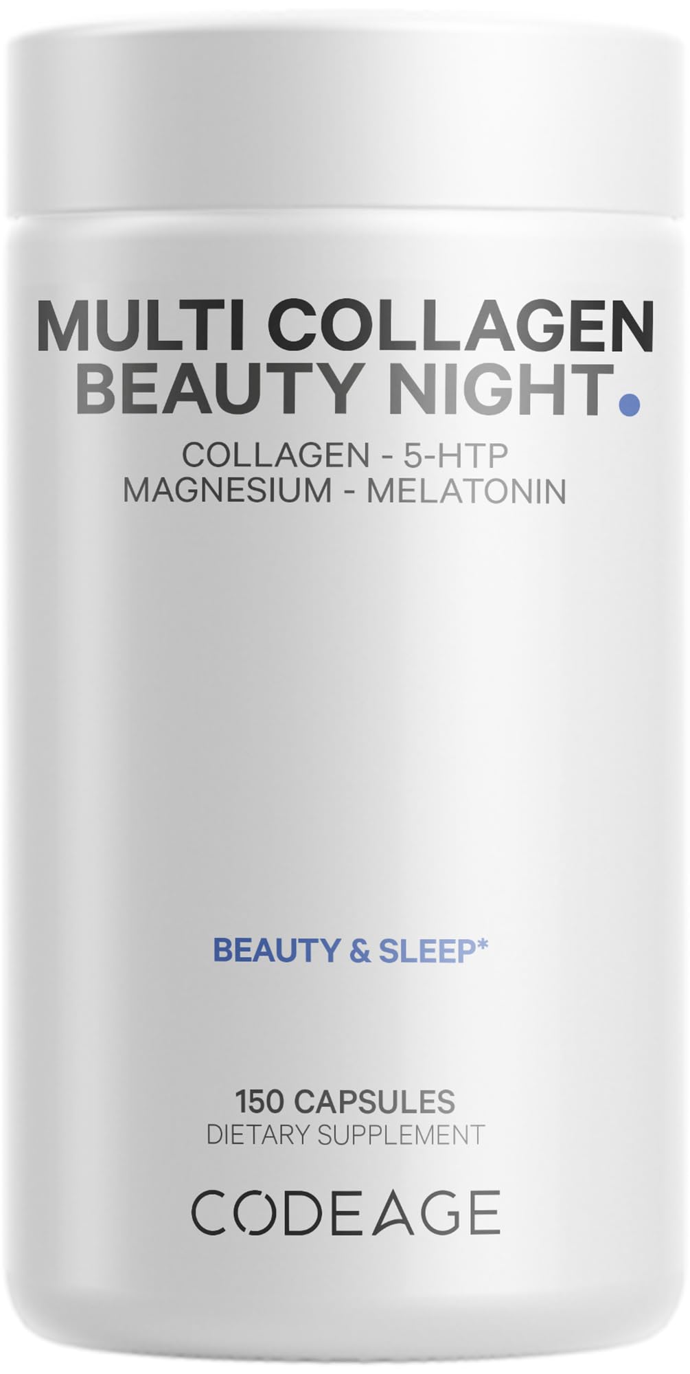 Codeage Multi Collagen Protein Beauty Night - 150 Capsules