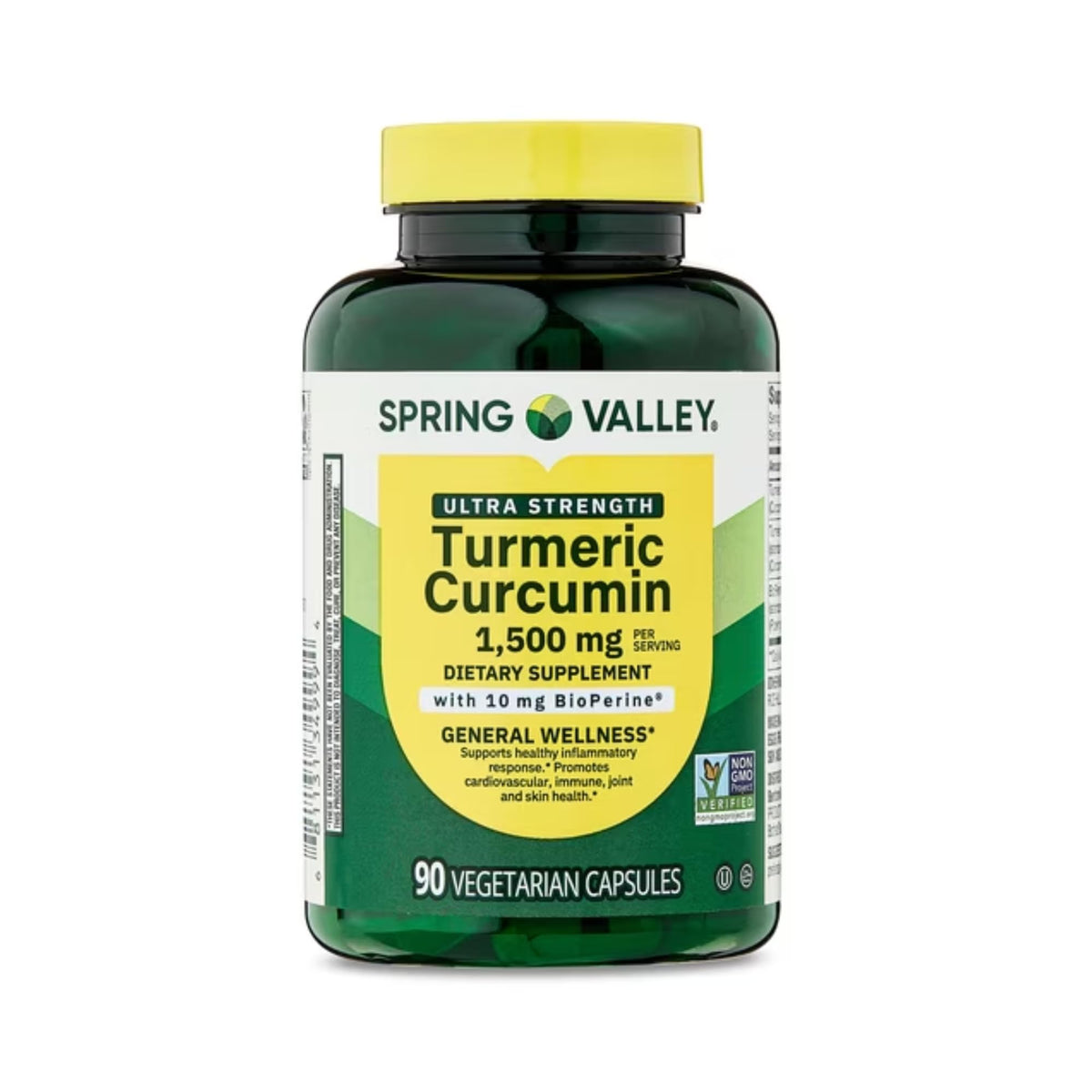 STS Home Spring Valley Turmeric Curcumin Ultra Strength 1,500 mg - 90 Capsules - image 2