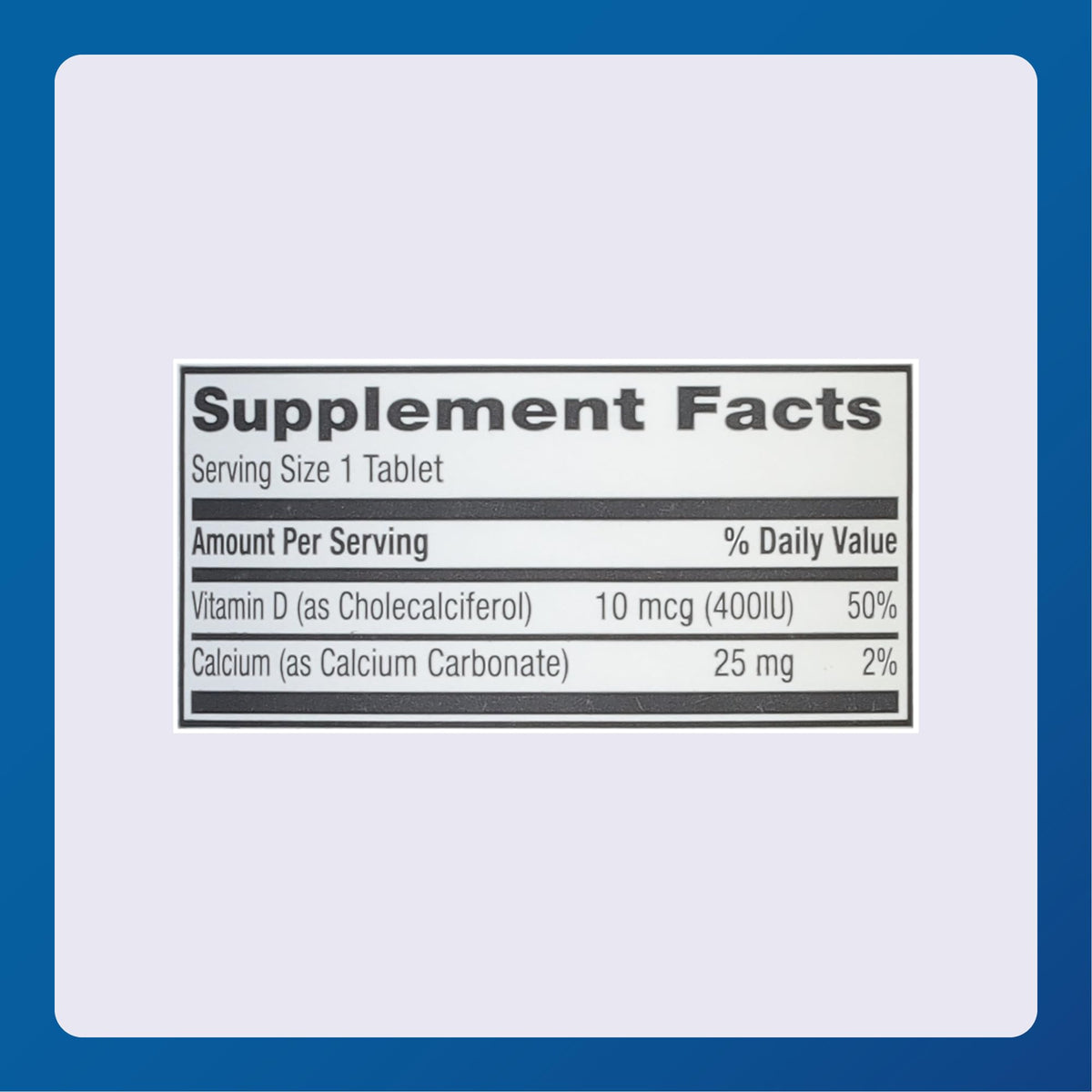 MAJOR Vitamin D3 10mcg (400 IU) with Calcium - 300 Tablets - image 5