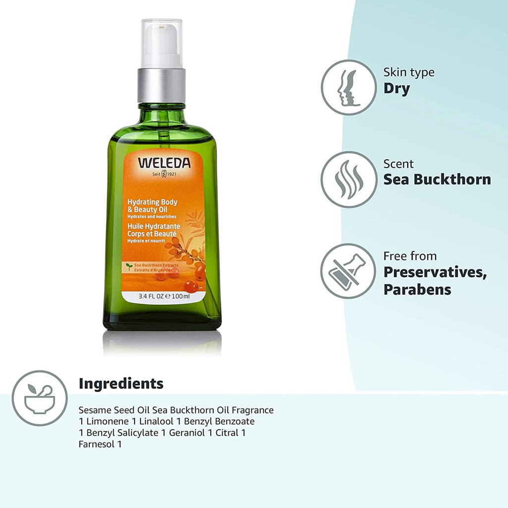 Weleda Hydrating Sea Buckthorn Body and Beauty Oil - 3.4 Fl Oz - image 6