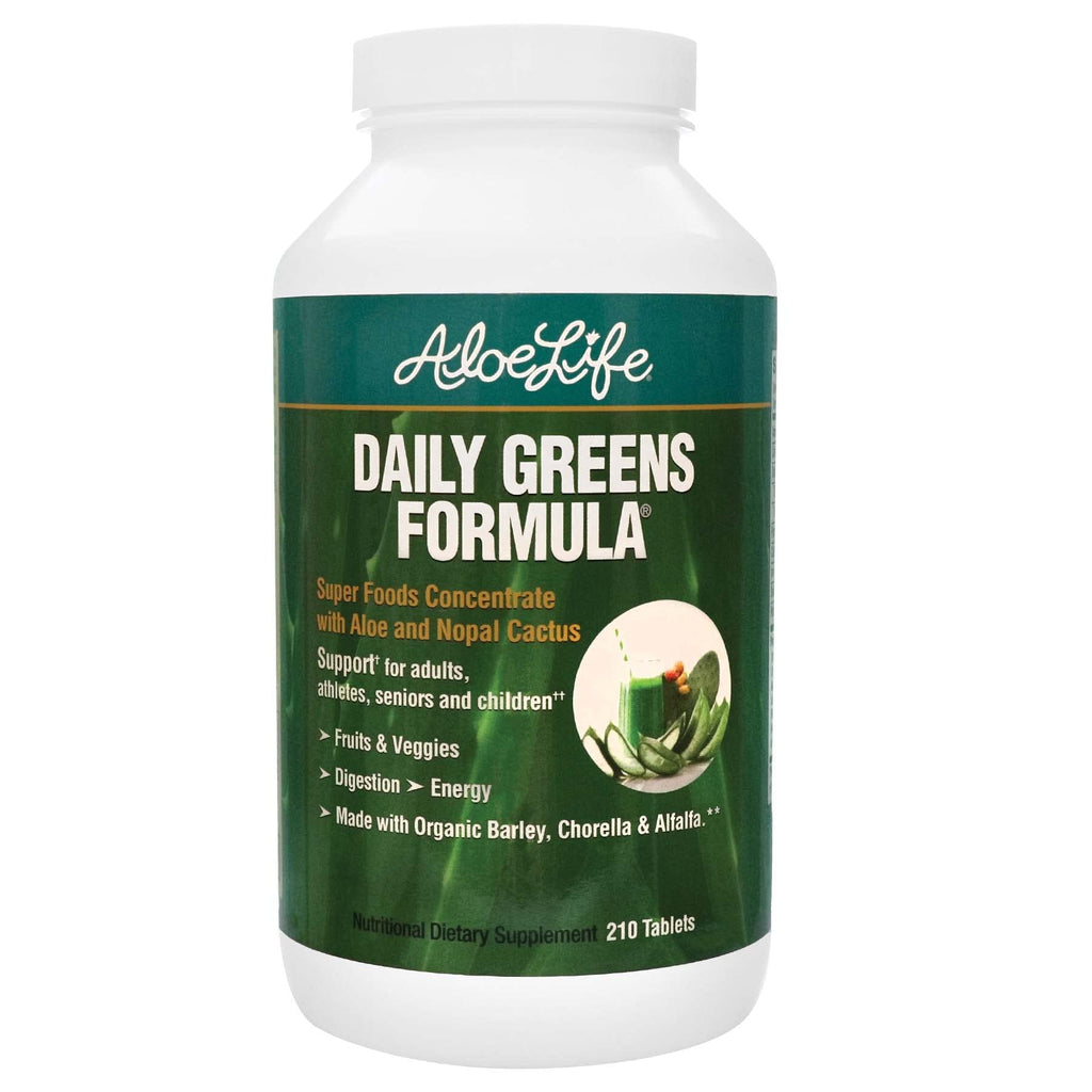 Aloe Life Daily Greens Formula - 120 Tablets