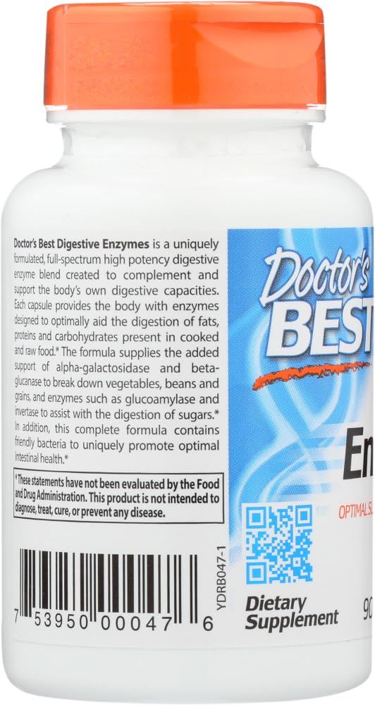 Doctor's BEST Best Digestive Enzymes - 90 Vegetarian Capsules - image 2
