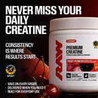 RAW Nutrition Creatine Monohydrate Powder Unflavored - 30 Servings - image 7