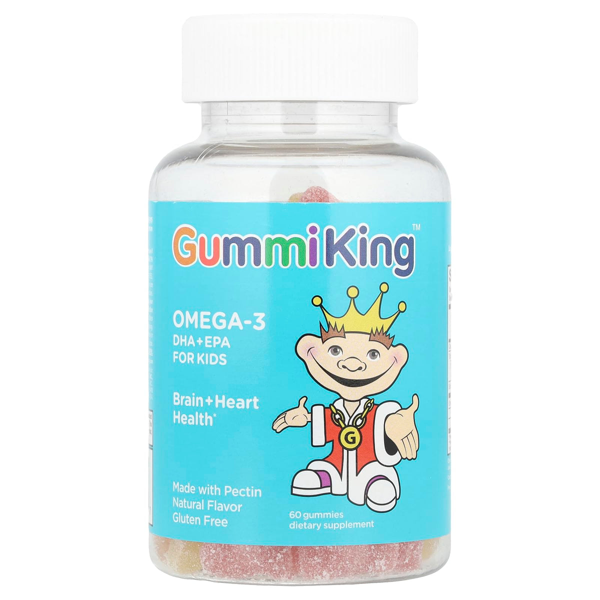 Gummi King DHA Omega-3 Supplement Gummies - 60 Count