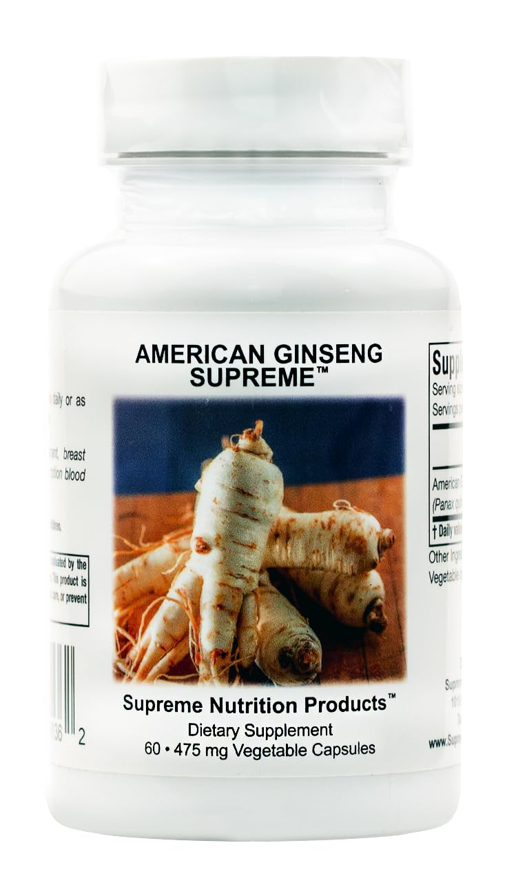 Supreme Nutrition American Ginseng Supreme - 60 Vegetarian Capsules