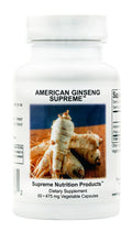 Supreme Nutrition American Ginseng Supreme - 60 Vegetarian Capsules