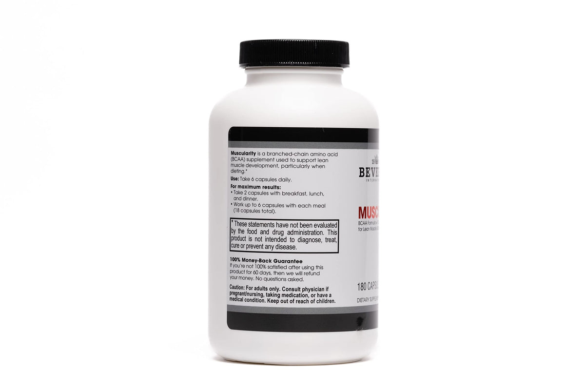 Beverly International Muscularity BCAA Formula - 180 Capsules - image 3