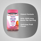 Piping Rock Hair Skin and Nails Vitamins with Biotin - 80 Gummies - image 4