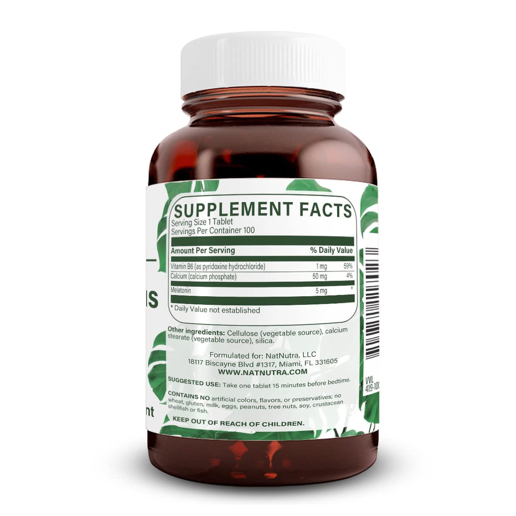 Natural Nutra Vegan Melatonin 5mg with B6 Parent