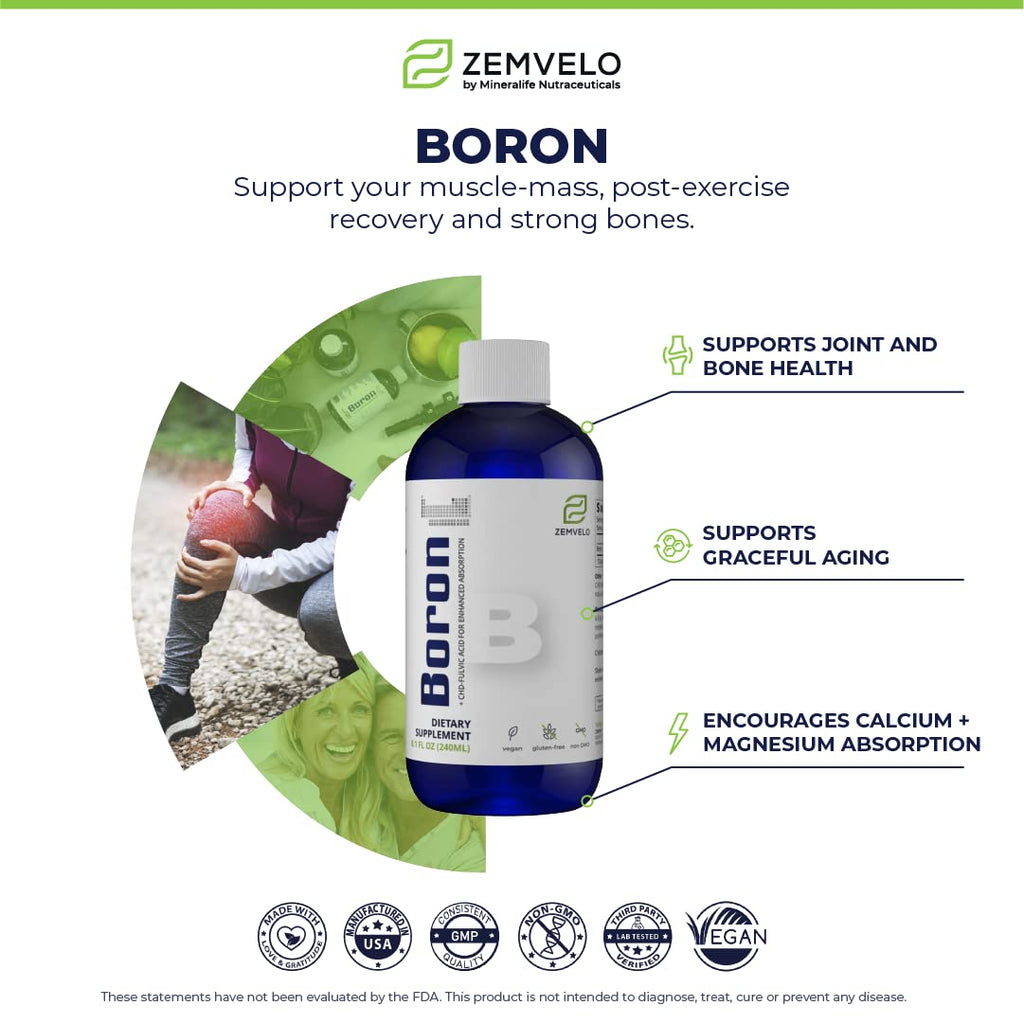 Mineralife Liquid Boron for Calcium & Magnesium Absorption - 8 Fl Oz - image 3