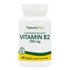 NaturesPlus Vitamin B2 250 mg Sustained Release - 60 Tablets