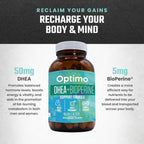 Optimo DHEA 50mg with BioPerine - 60 Capsules - image 3