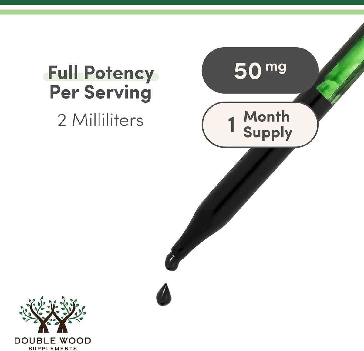 Double Wood Supplements Liquid Chlorophyll Drops Peppermint - 2 fl oz - image 5