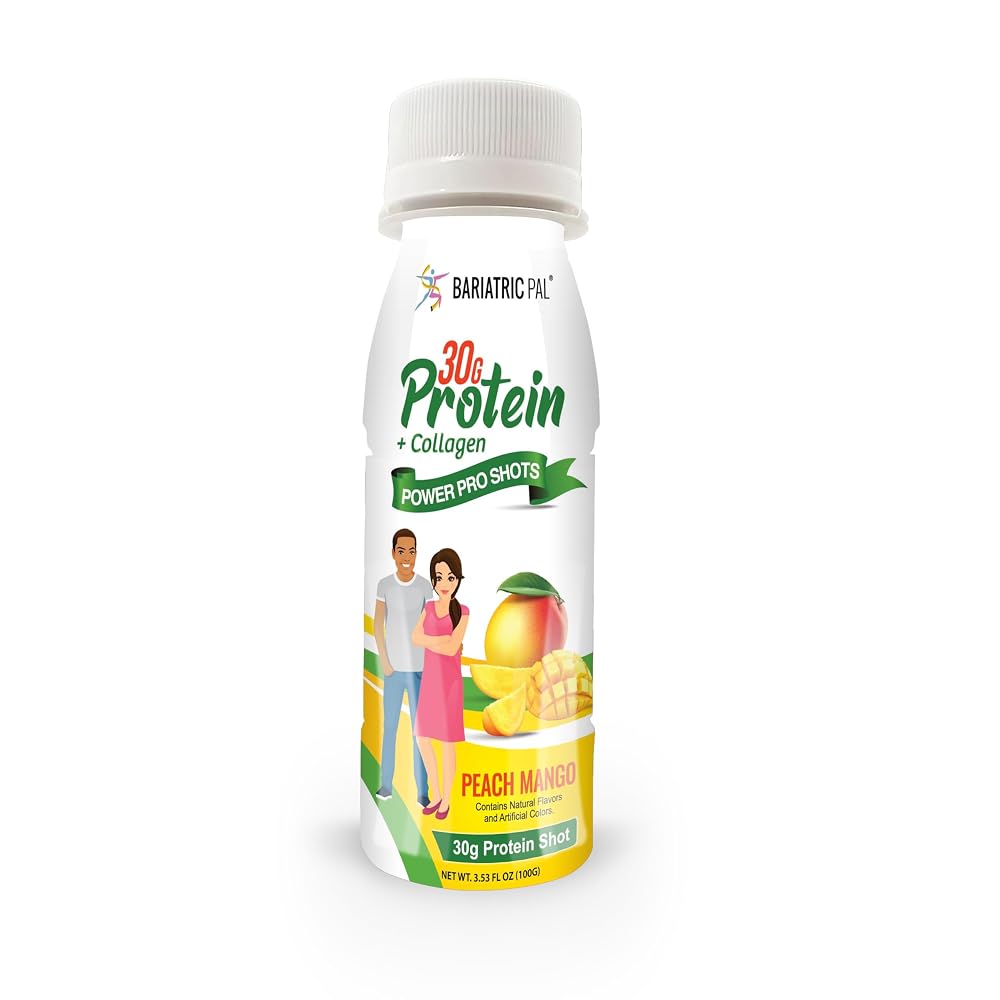 BariatricPal 30g Whey Protein & Collagen Power Pro Shots Peach Mango - image 4