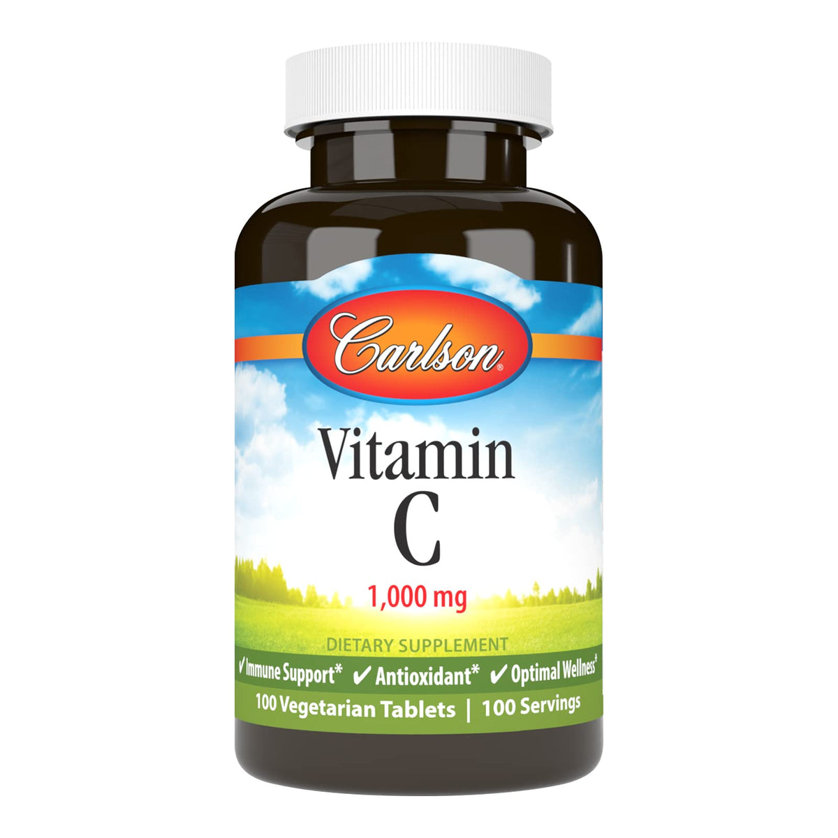 Carlson Vitamin C 1,000 mg Immune Support - 100 Tablets