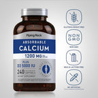 Piping Rock Calcium 1200 mg with Vitamin D3 - 240 Softgels - image 3