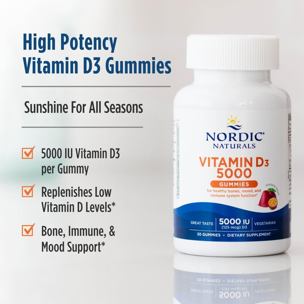 Nordic Naturals Vitamin D3 5000 IU Gummies - 30 Count - image 3
