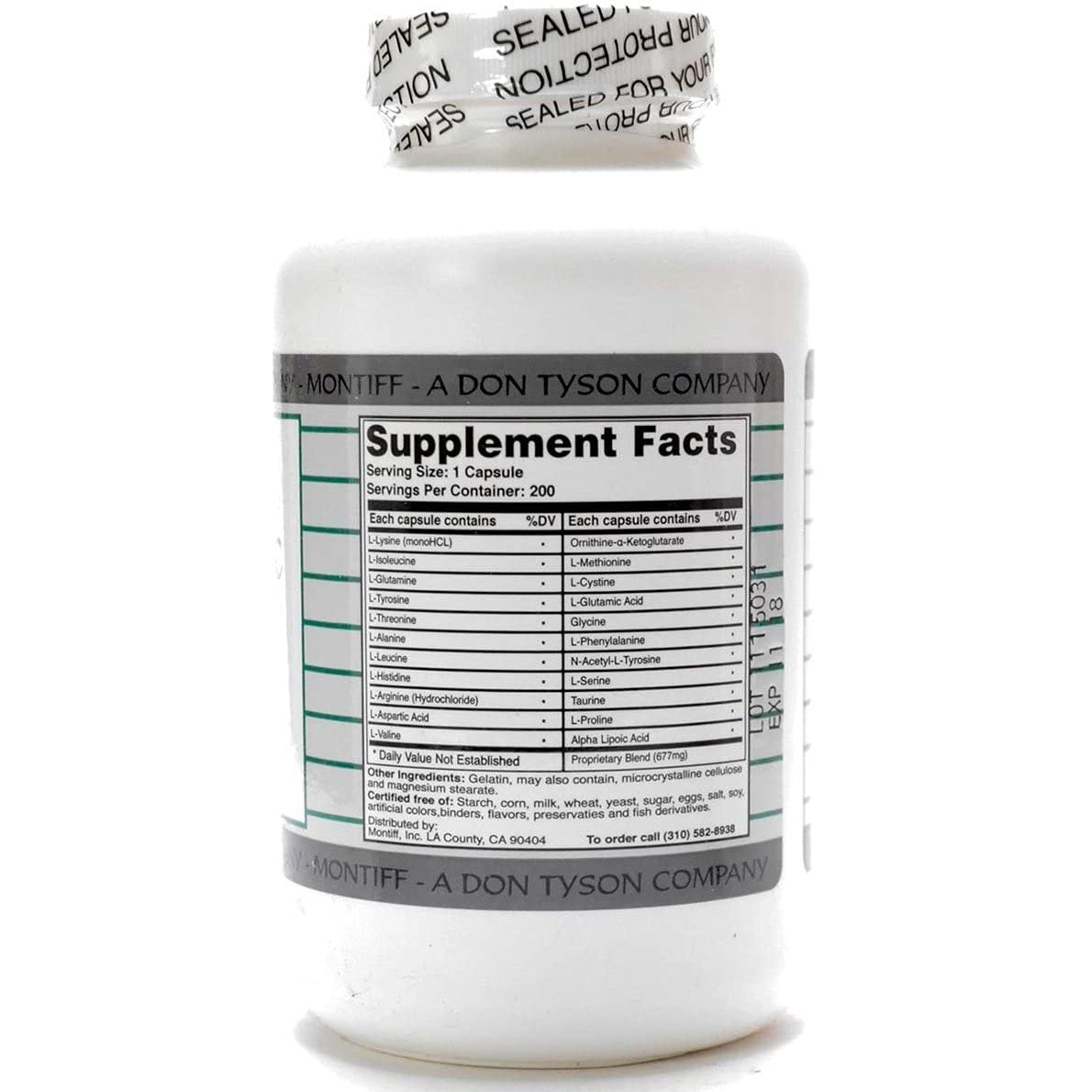 Montiff All-Basic Multivitamin & Mineral Supplement - 200 Capsules