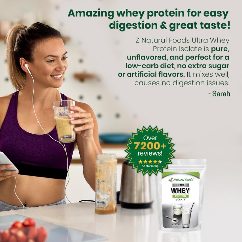 Z Natural Foods Ultra Whey Protein Isolate Powder - 2 lb - image 8