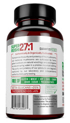 teraherbs Tera Herbs Organic Reishi Mushroom Extract - 60 Vegetarian Capsules - image 3