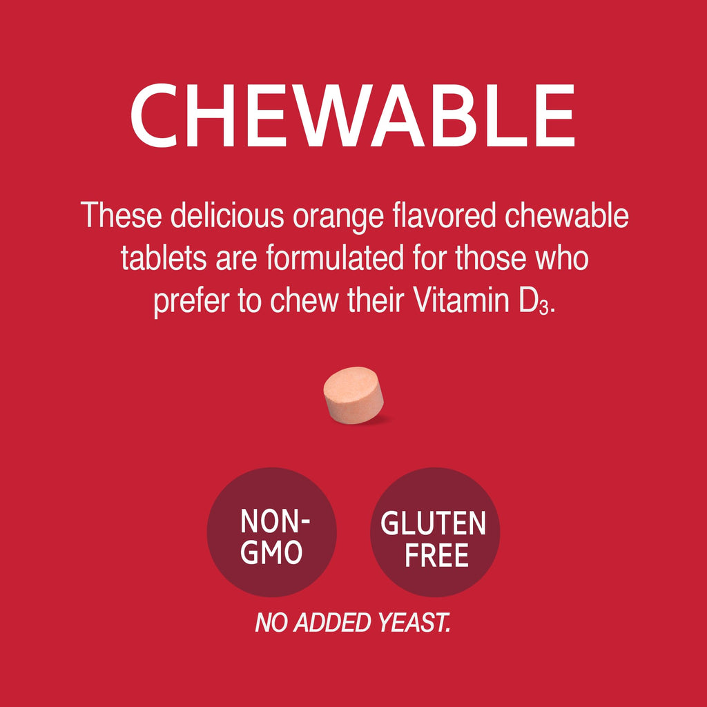 21st Century Vitamin D3 400 IU Orange Chewable - 110 Tablets - image 7