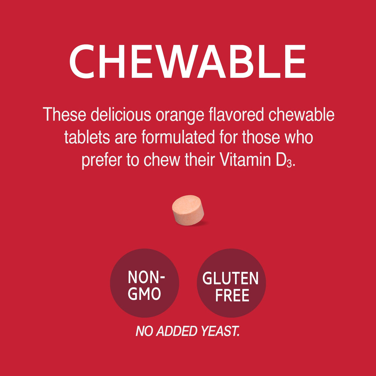 21st Century Vitamin D3 400 IU Orange Chewable - 110 Tablets - image 7