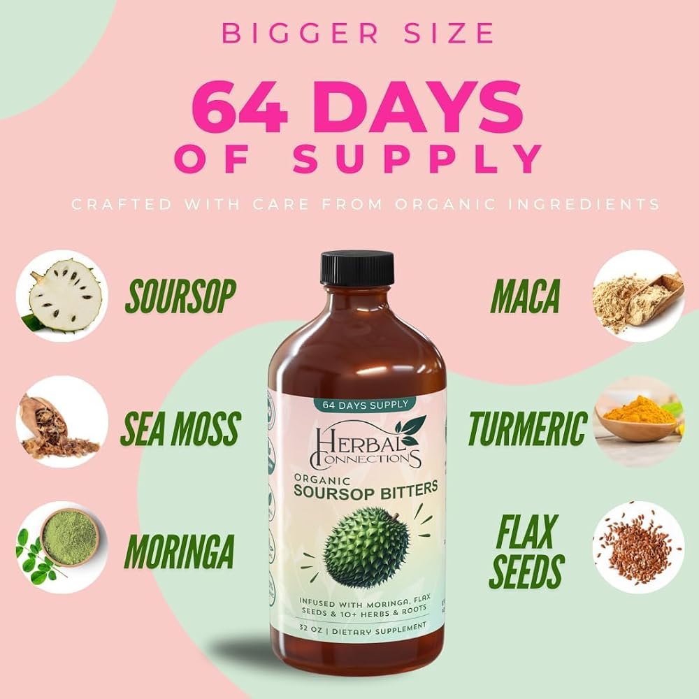 Herbal Connections Soursop Bitters Liquid - 32 Fl Oz - image 2