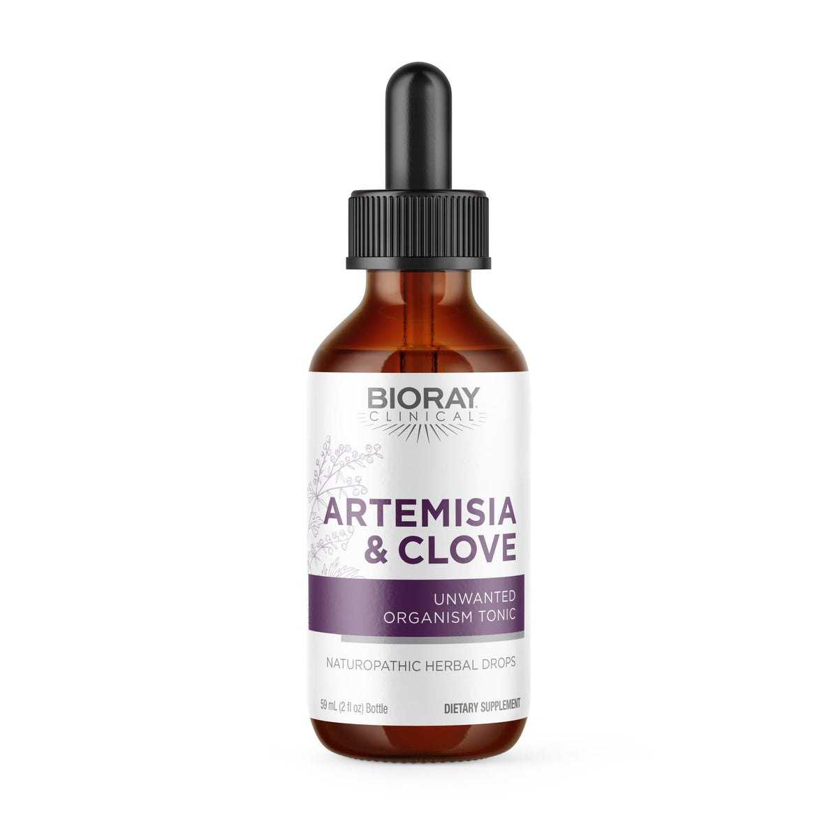 BIORAY Clinical Artemisia & Clove Herbal Supplement - 2 fl oz